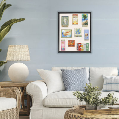 Cadre flottant de la collection World Matchbox, design par Lanie Loreth