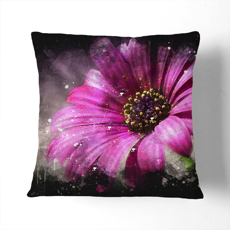 Daisy Cushion with Filling, 55cm H x 55cm W x 20cm D