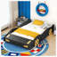 Lit plateforme avec roulettes et rangement Race-106639123-69368541