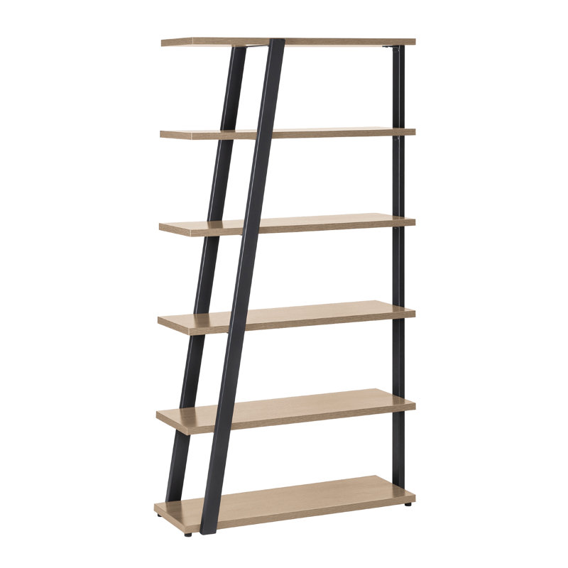 Mirella 5 Shelf Bookshelf, Sand Dune