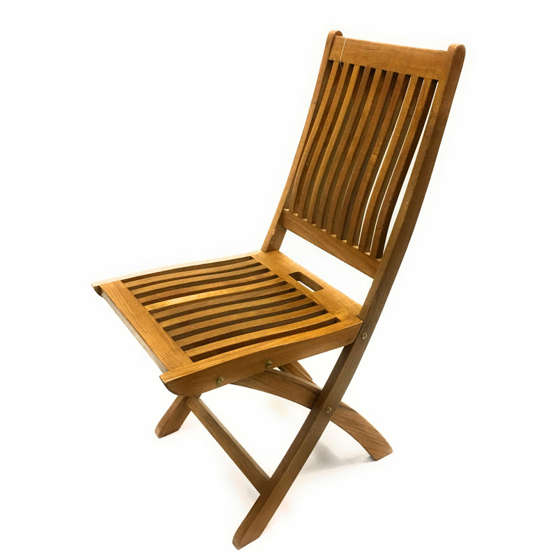 Chaise pliante en bois high back