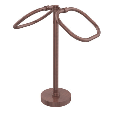 Porte-serviettes ovale à deux anneaux