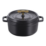 Staub Cast Iron Buster + Punch 4-Qt Dutch Oven - Handle