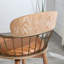 Ensemble de 1 tabourets de bar pivotants rembourrés avec structure en bois-995622057