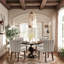 Chaise d'appoint en bois rembourrée Farmhouse Chairs-2102704877