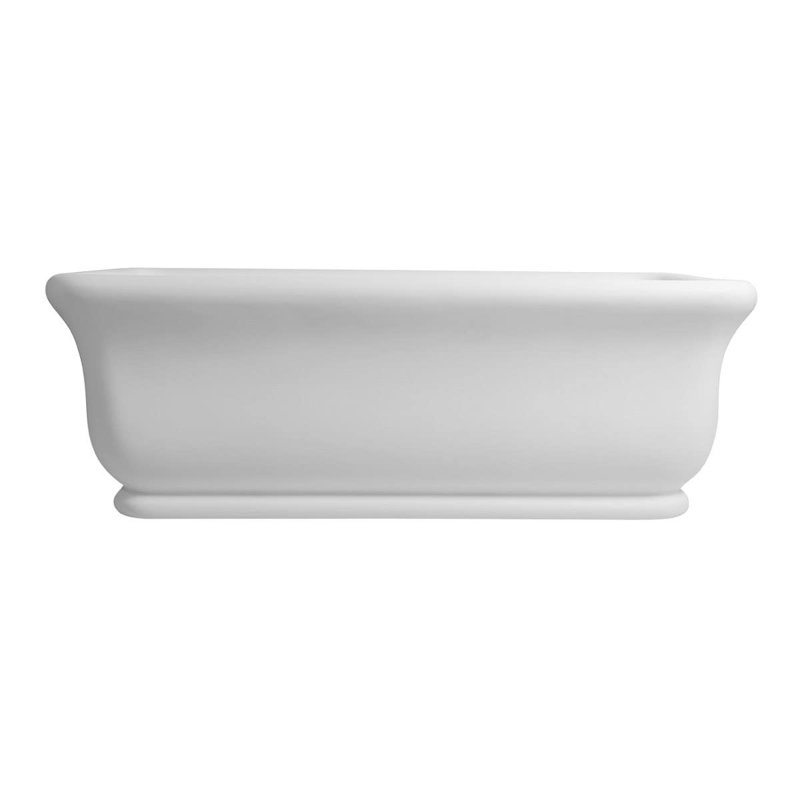71'' x 31.5'' Soaking Solid Surface Bathtub, Gloss White
