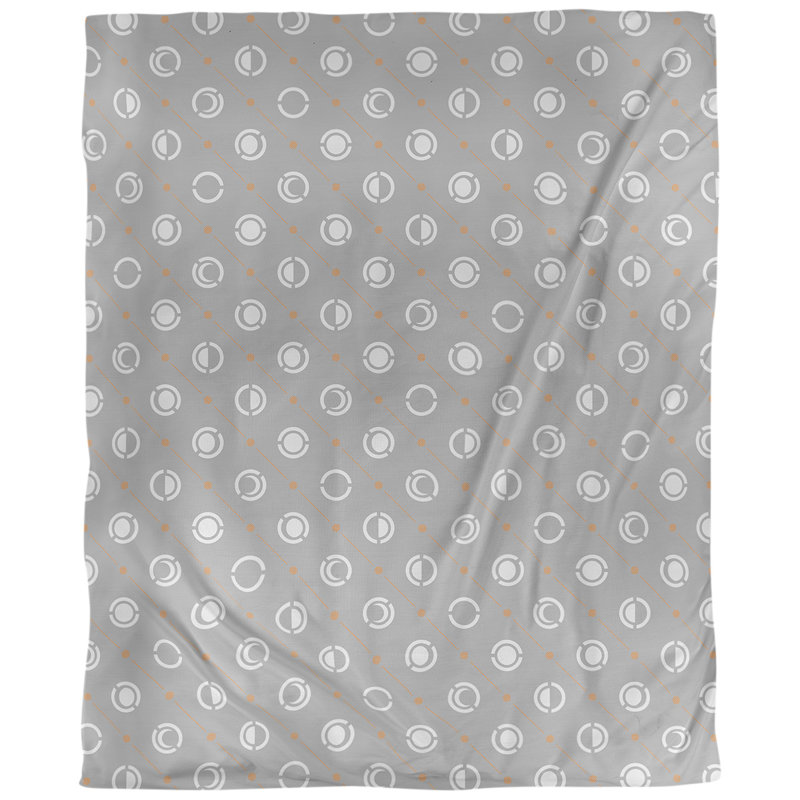 Tissu à phases accent moon, Coton peigné de base, L 56 po x l 36 po, Orange