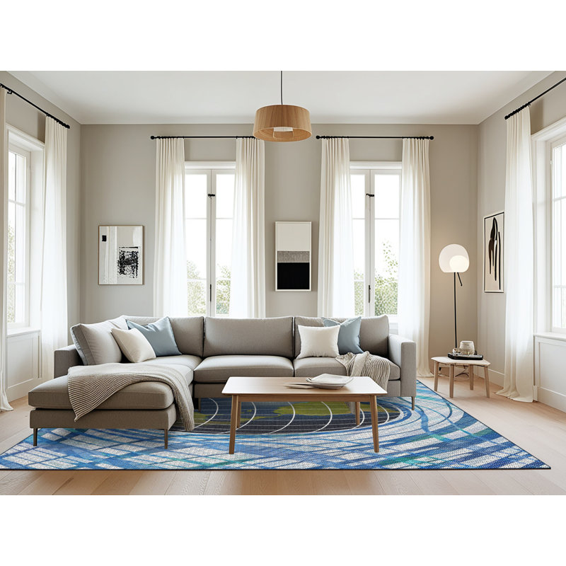 Tapis bleu, Rectangle 8 pi x 10 pi