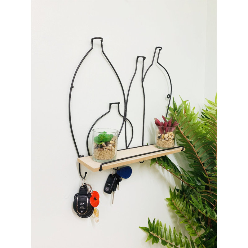 Frisina Accent Shelf with Hooks