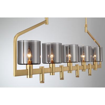 Decato 5 Light Chandelier in Brushed Gold