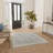 Nourison Astra Machine Washable Teal Beige Vintage Indoor Rug-1893759307