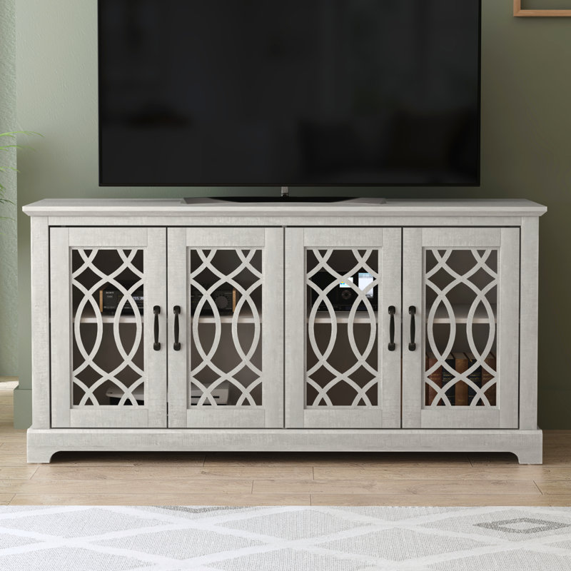 Eleana TV Stand for TVs up to 65", Dusty Gray Oak