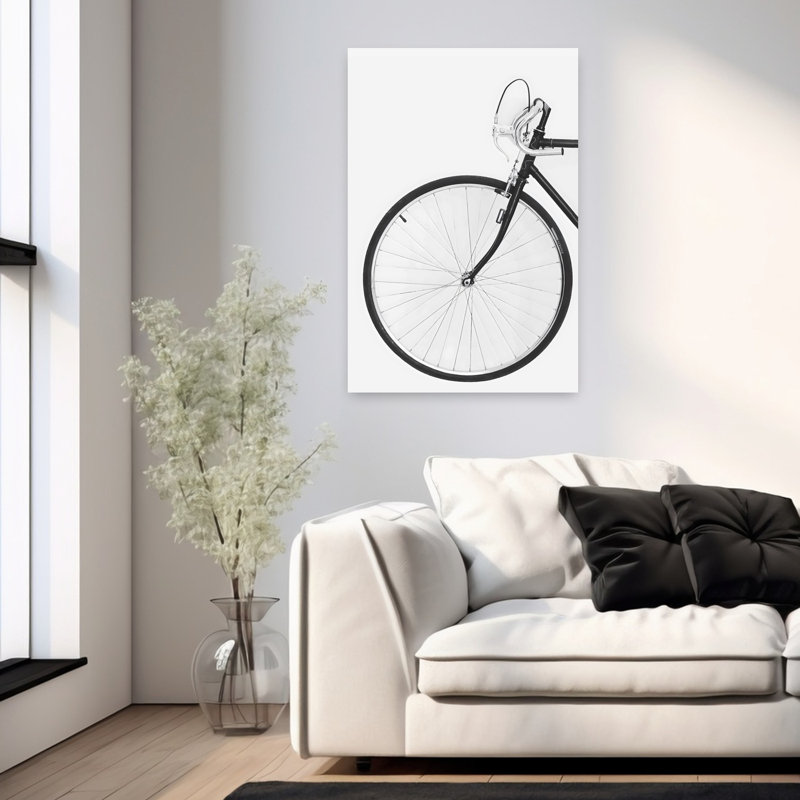 Vélo, art mural contemporain, 36" H x 24" W