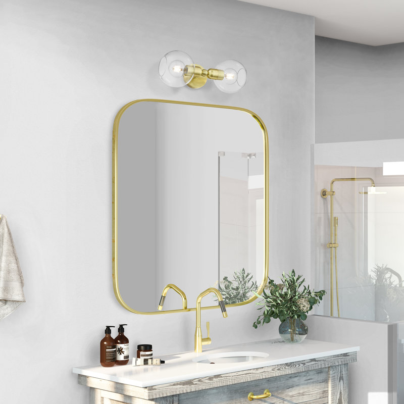 Rocklin 2 - Light Dimmable Vanity Light, Satin Brass