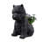 Terrier Flower Planter Black Plant Pot