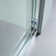 48'' W x 76'' H Bypass Semi-Frameless Shower Door with Clear Glass