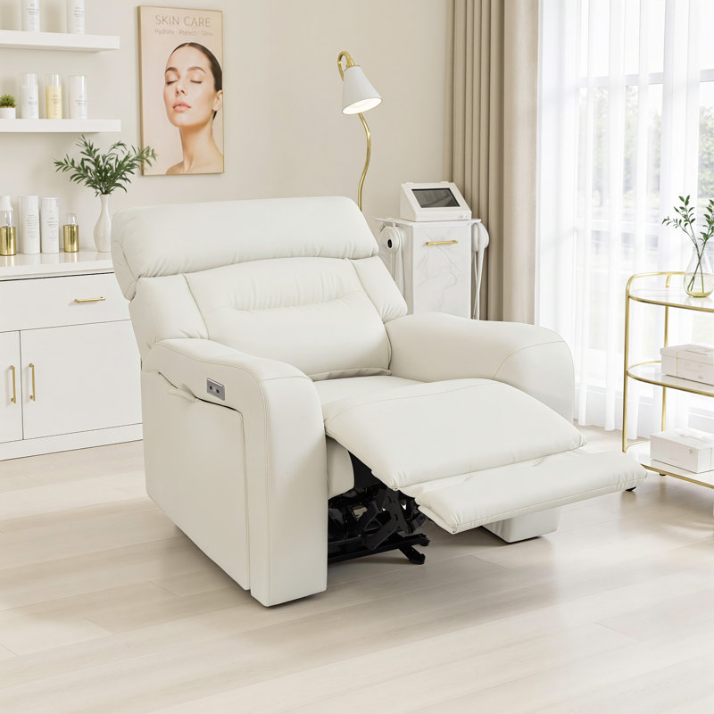 Fauteuil inclinable électrique Zero Gravity Power, Blanc, crème