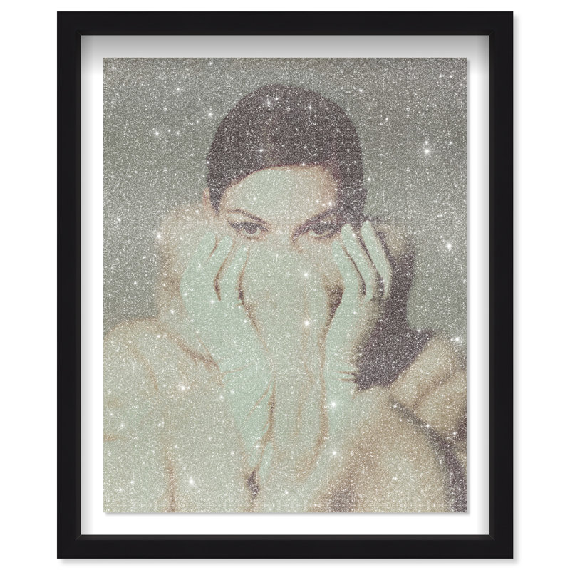 Hidden Expression Print by Oliver Gal, 37.5"H x 31.5"W, Black Shadowbox
