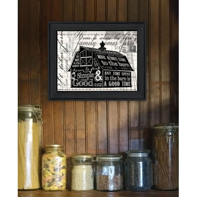 Simple & Good Barn Framed Wall Art for Living Room, Home Wall Decor by Cindy Jacobs