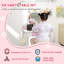 Granada Kids Dressing Table with Mirror Stool Ages 3-6 White and Pink