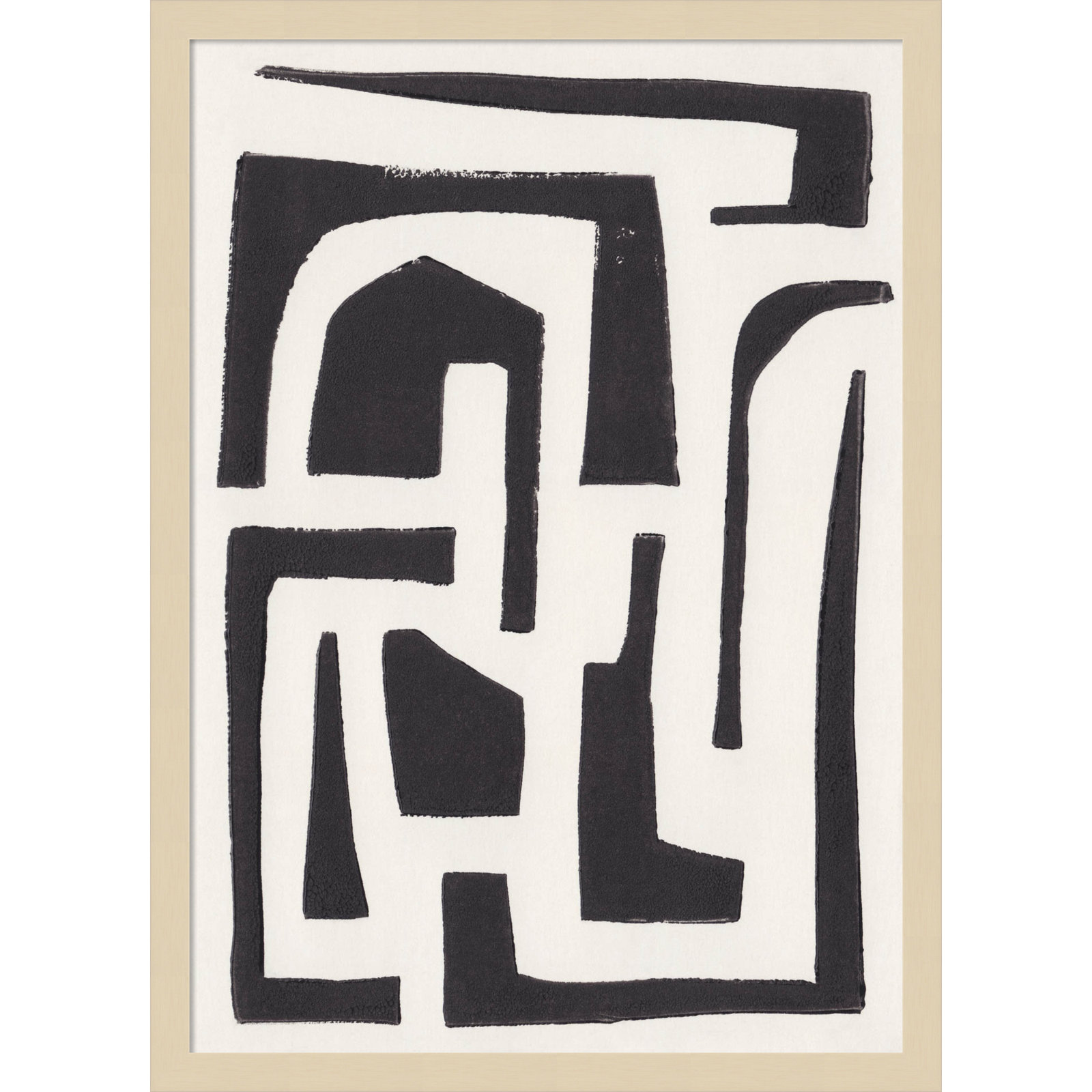 Neighborhood Print by Alisa Galitsyna, Brown, 25" H x 18" W x 1" D