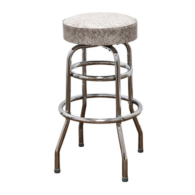 Retro Home Chrome Swivel Counter And Bar Stool