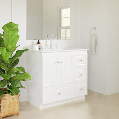 Ensemble de meuble-lavabo blanc l 37 po x P 22 po x H 35 po Ultraline