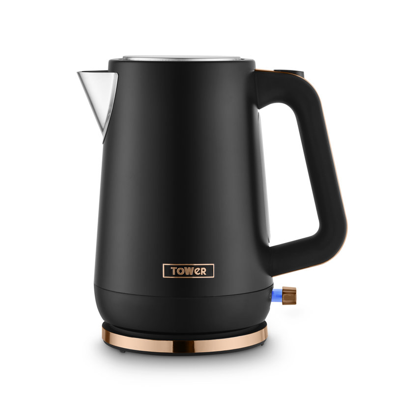 Tower Cavaletto 1.7L Jug Kettle with 3KW Rapid Boil, 360° Swivel Base, Removable Filter, Water Gauge, Stainless Steel Body, Illuminated Switch