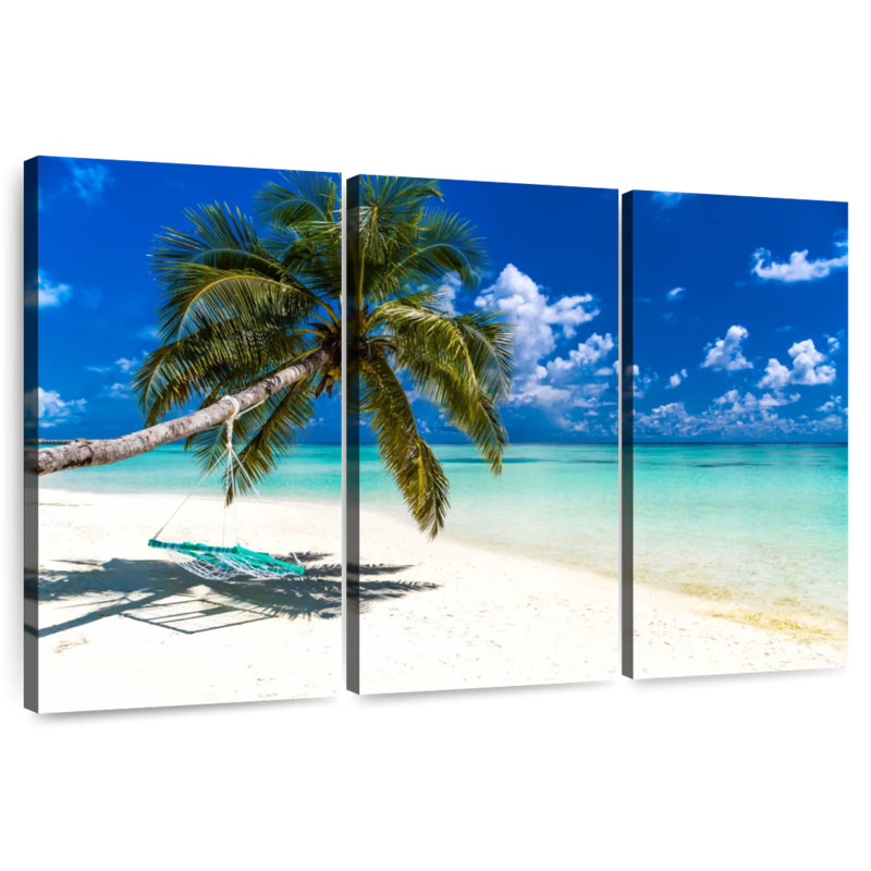 Gillard Relaxing Maldives Beach, 24" H x 38" W