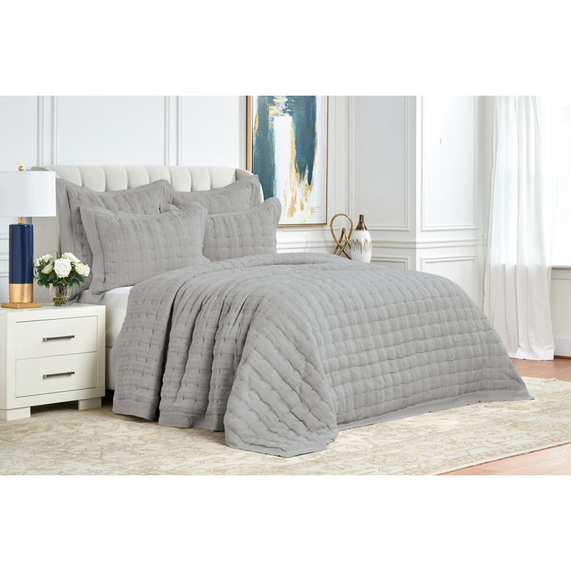 Courtepointe réversible en coton standard Laken