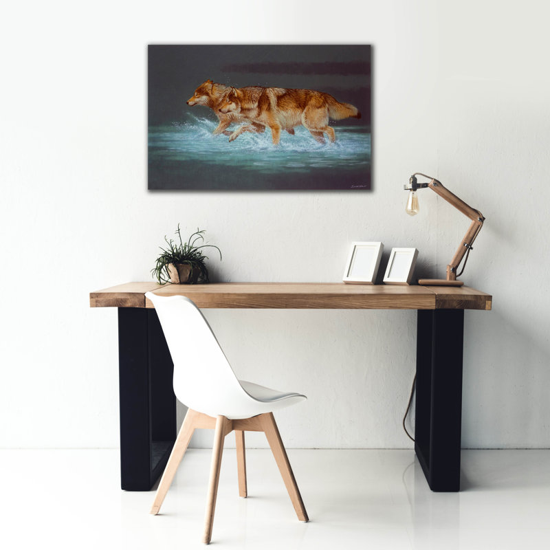 «Evening Travels» par Joh Naito, art mural sur toile, H 26 po x l 40 po x P 1,5 po