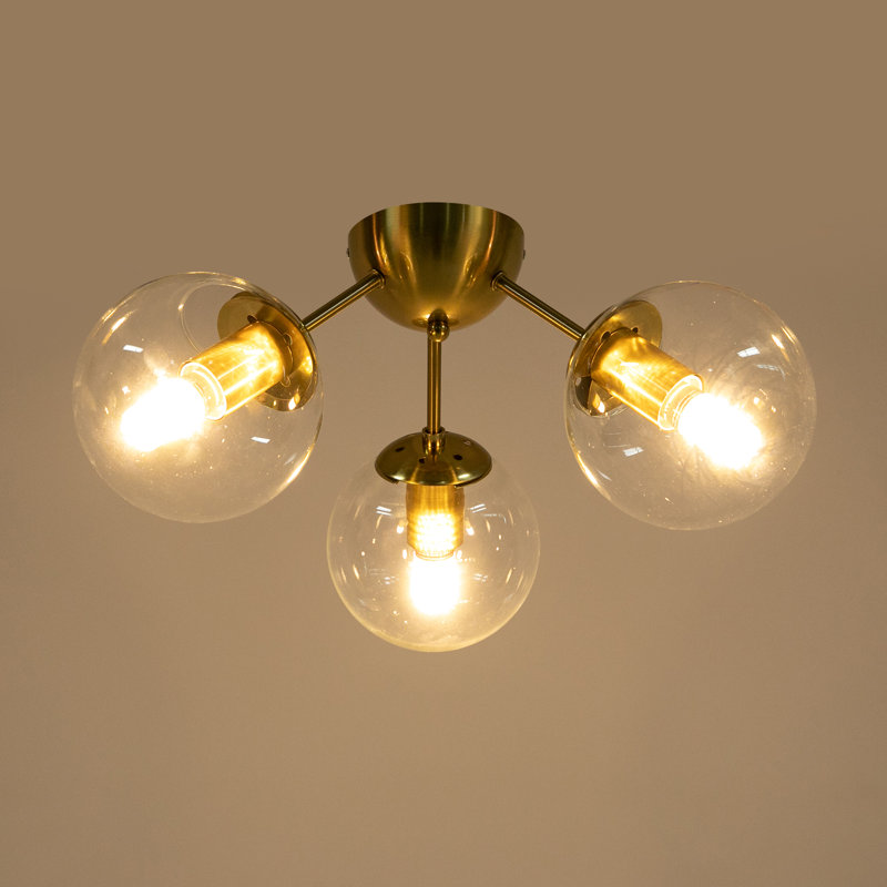 Plafonnier encastré 3 lumières moderne