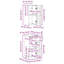 Bathroom Furniture Set With Drawer 2 Pcs-1048070195