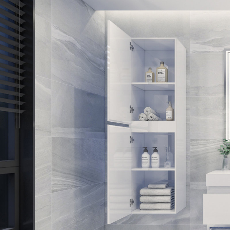 Blas Linen Cabinet, High Gloss White