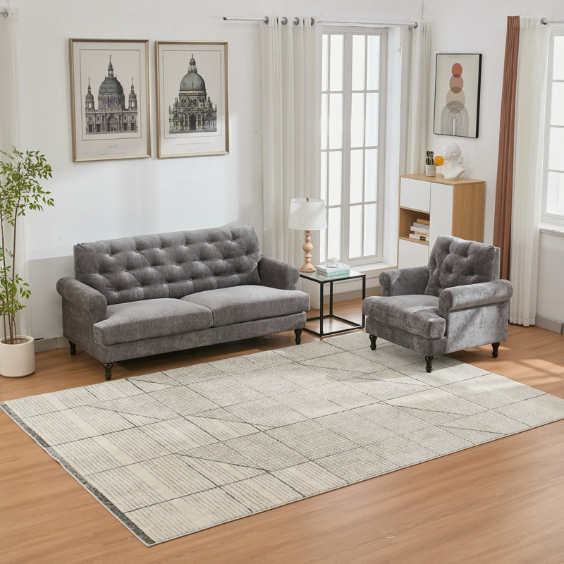 4 Seater Fabric Settee