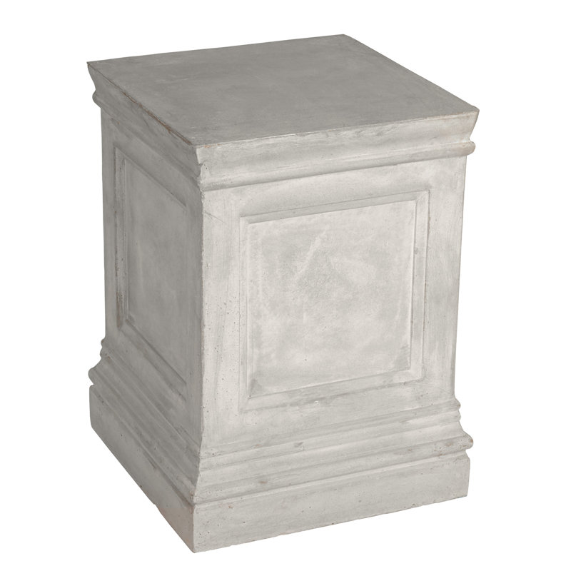 PIEDESTAL, H 22,44 po x l 16,14 po x P 16,14 po, Taupe