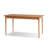Cherry Wood Color Rectangular Solid Wood Dining Table