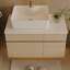 Petit meuble-lavabo flottant simple 31,5 pouces avec vasque en céramique-1919821095
