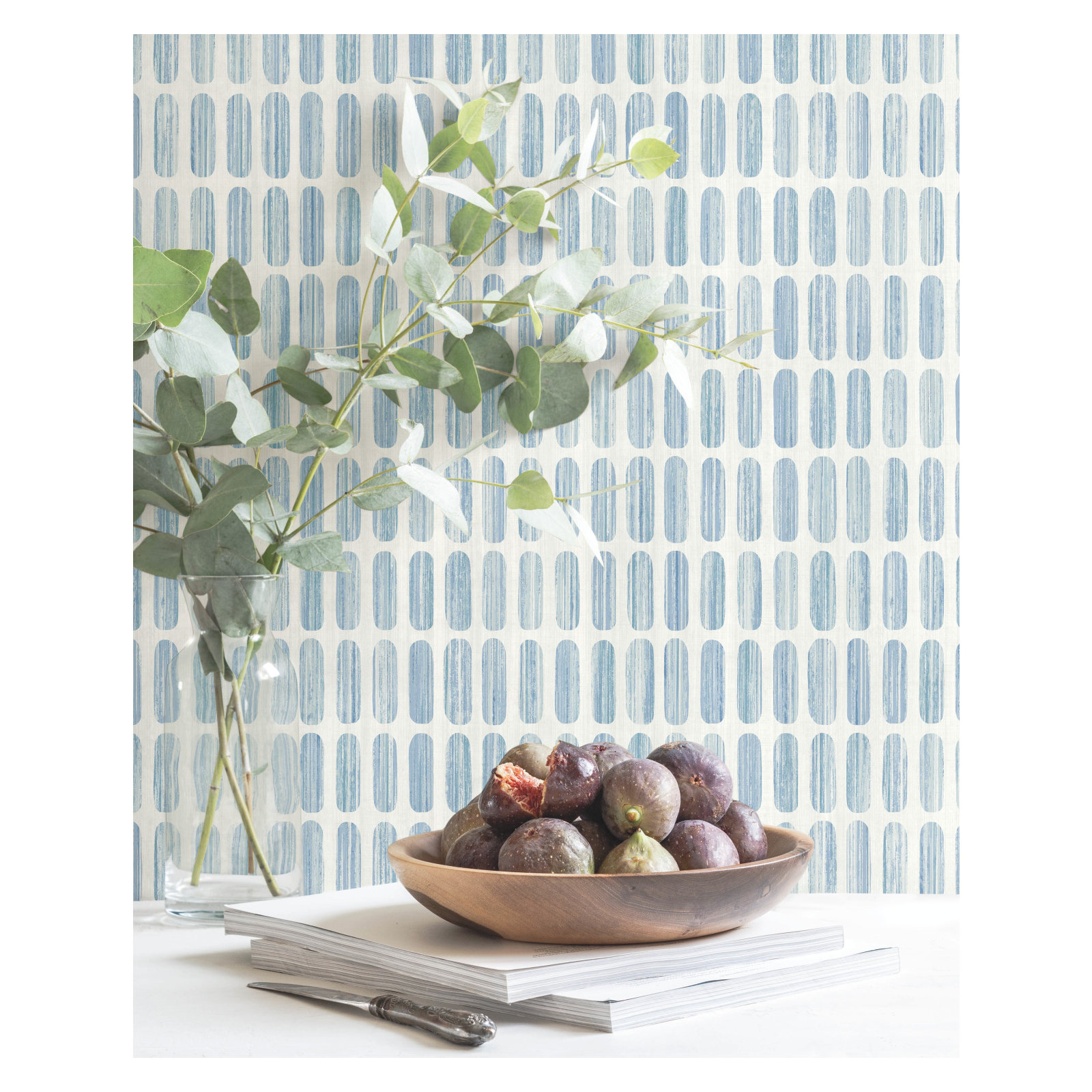 Bonn Abstract Wallpaper, Blue