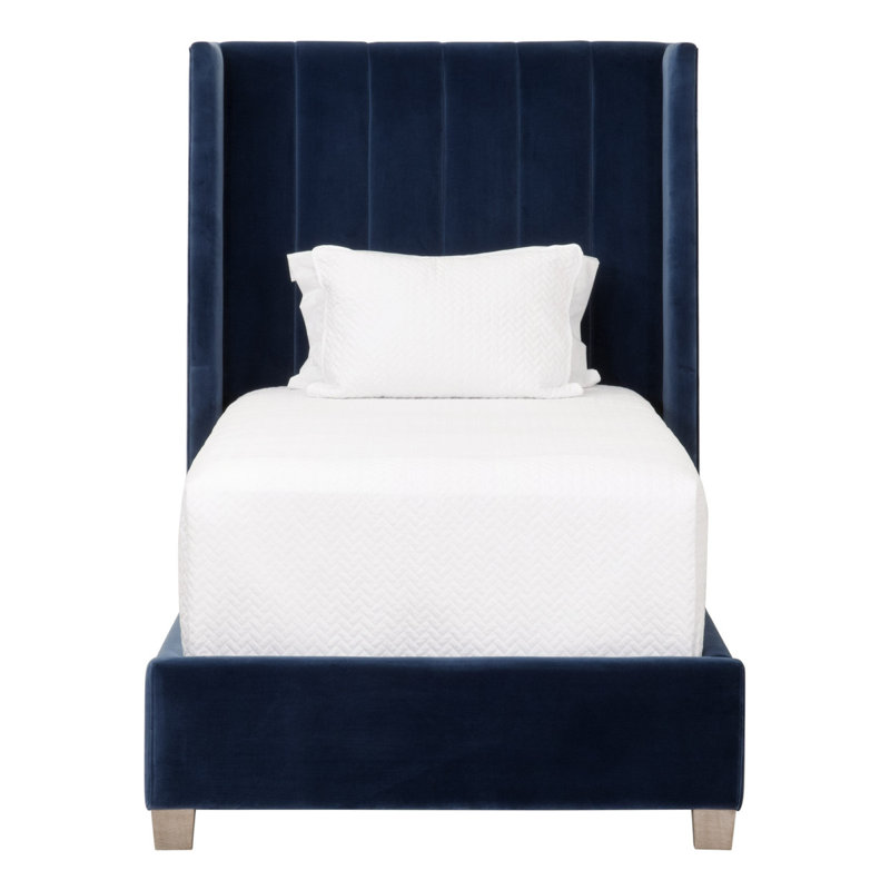 Murtha Upholstered Wingback Bed