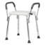 Bathroom Shower Chair Adjustable Bath Stool Seat with Handles Disabled