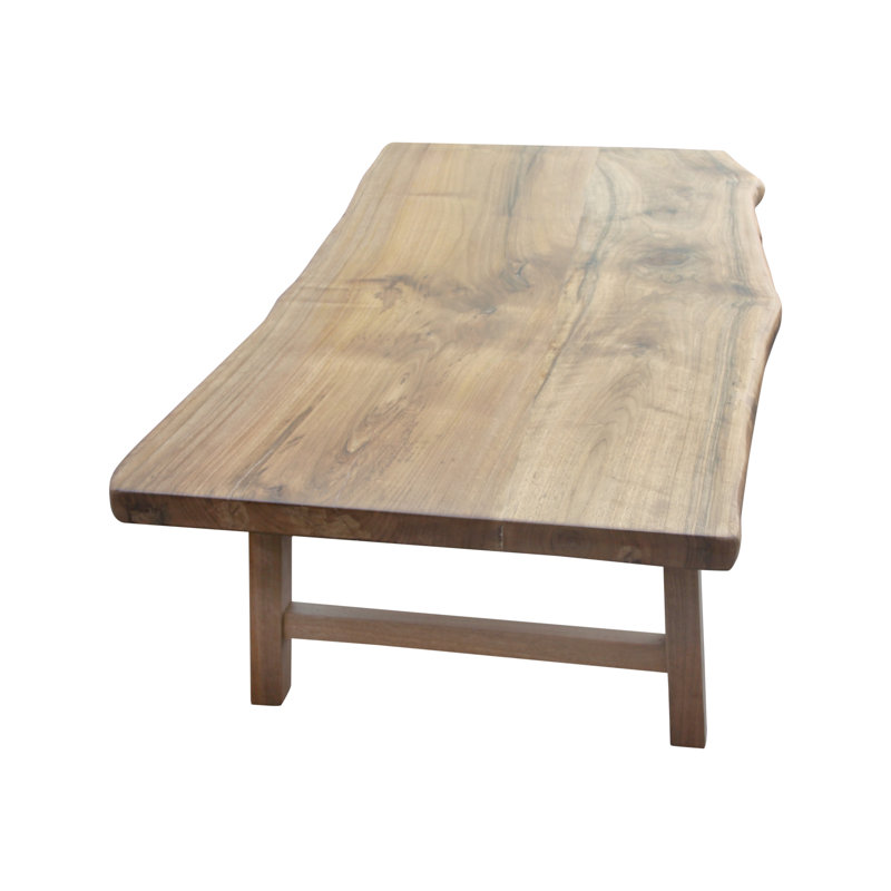 Artissance Live Edge Solid Walnut Natural Wood Coffee Table, 18 Inch Tall (Color & Size May Vary)