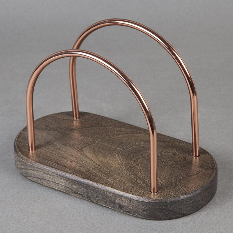 Wood Napkin Holder, Brown