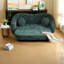 Canapés convertibles à compression, fauteuil inclinable 86 po Chenille