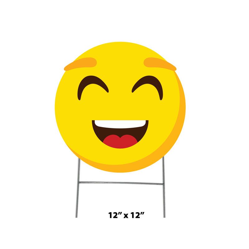 Piquet de jardin Emoji Smile Face