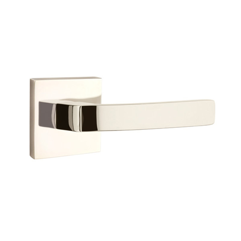 Breslin Double Dummy Door Lever, Right, Bright Nickel