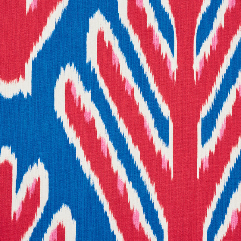 Tissu arbre Schumacher x Johnson Hartig Bodhi, Bleu/rouge