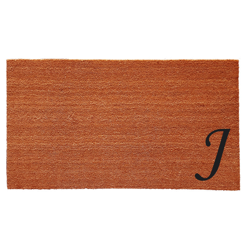 Tapis d'entrée antidérapant Zebrowski, J, Rectangle 1 pi 6 po x 2 pi 6 po