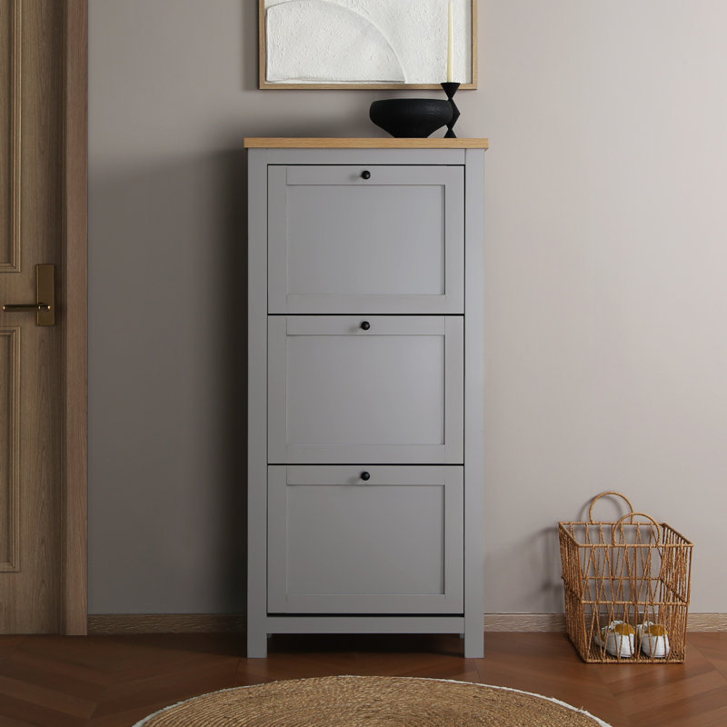 18 Pair Flip Down Shoe Storage