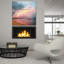  «Walking On The Beach» par Dirk Wustenhagen, art mural en verre acrylique, 36 po x 36 po-1913088750
